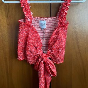 Shopbop Plush tie tank top